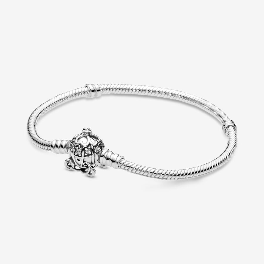 Disney Cinderella Pumpkin Coach Clasp Pandora Moments Bracelet