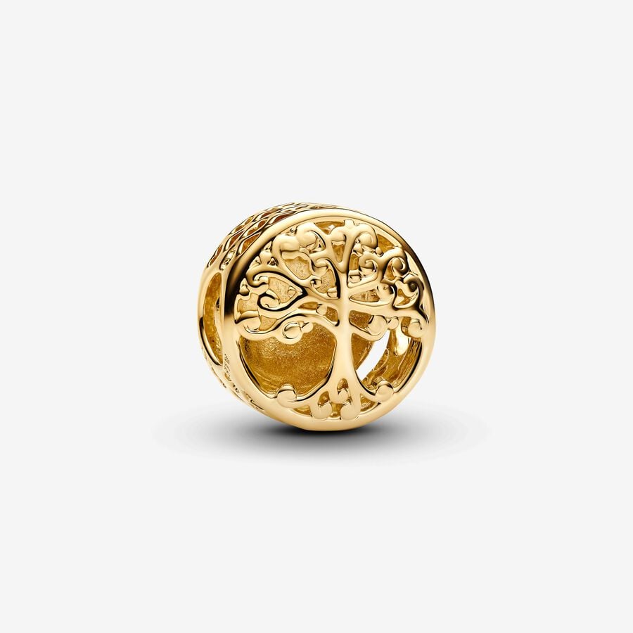 Pandora Openwork Family Roots Charm Gold