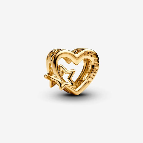 Pandora Openwork Family Heart & Star Charm