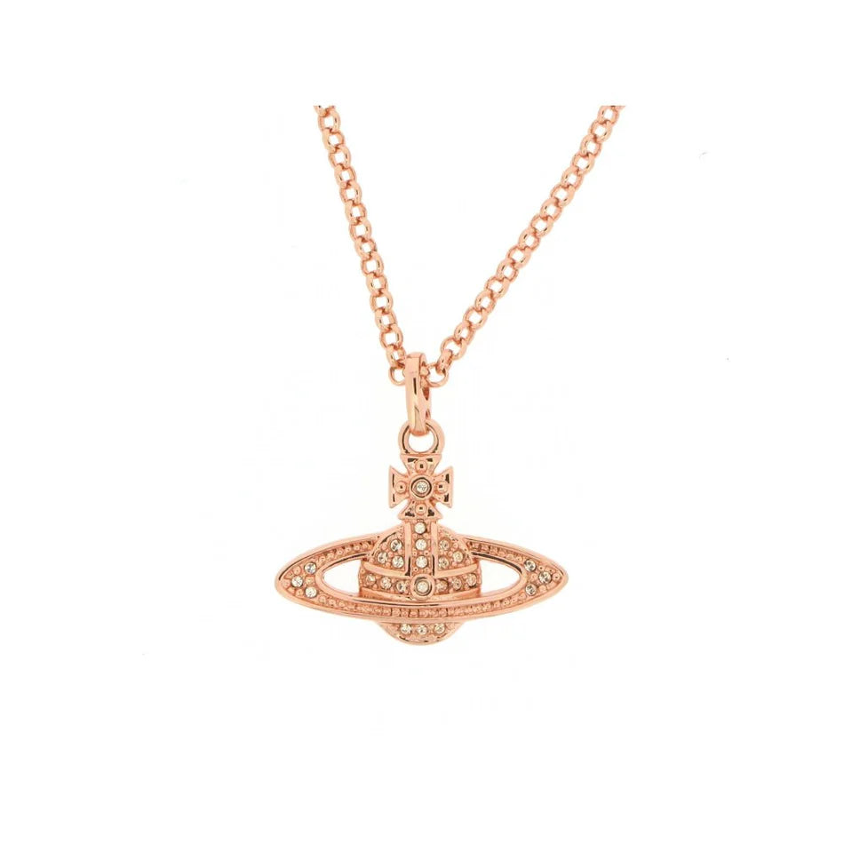 Vivienne Westwood Mini Bas Relief Pendant Rose Gold Tone