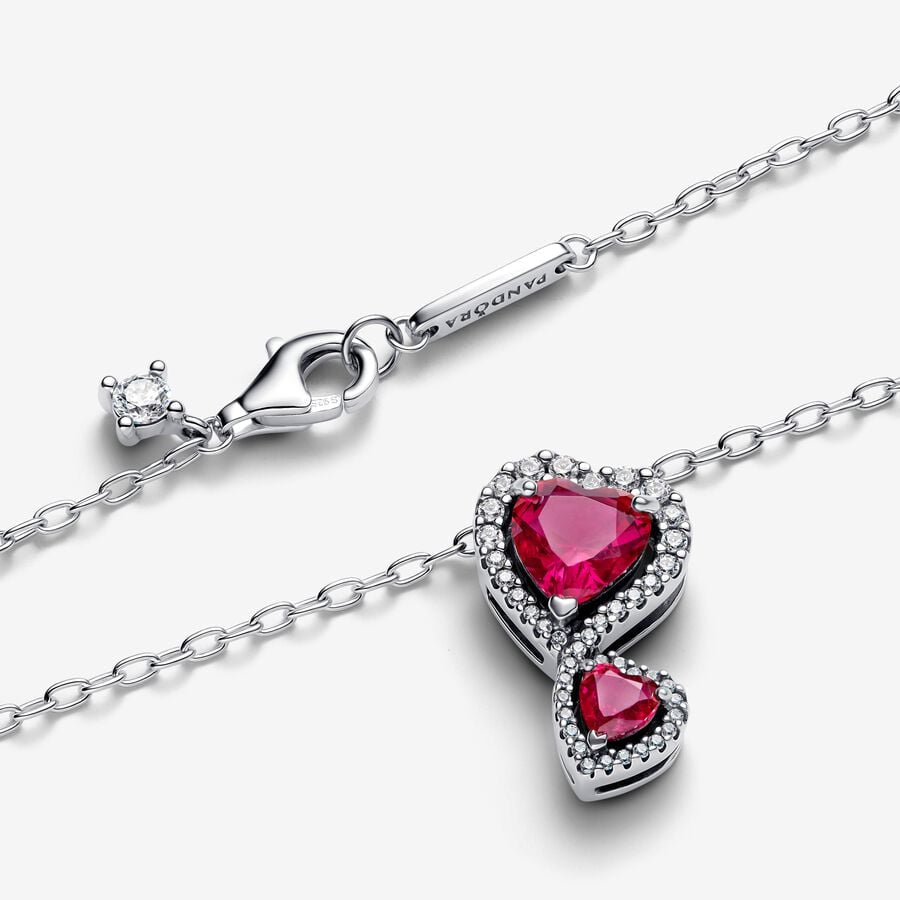 
                      
                        Pandora Red Halo Hearts Pendant Necklace
                      
                    