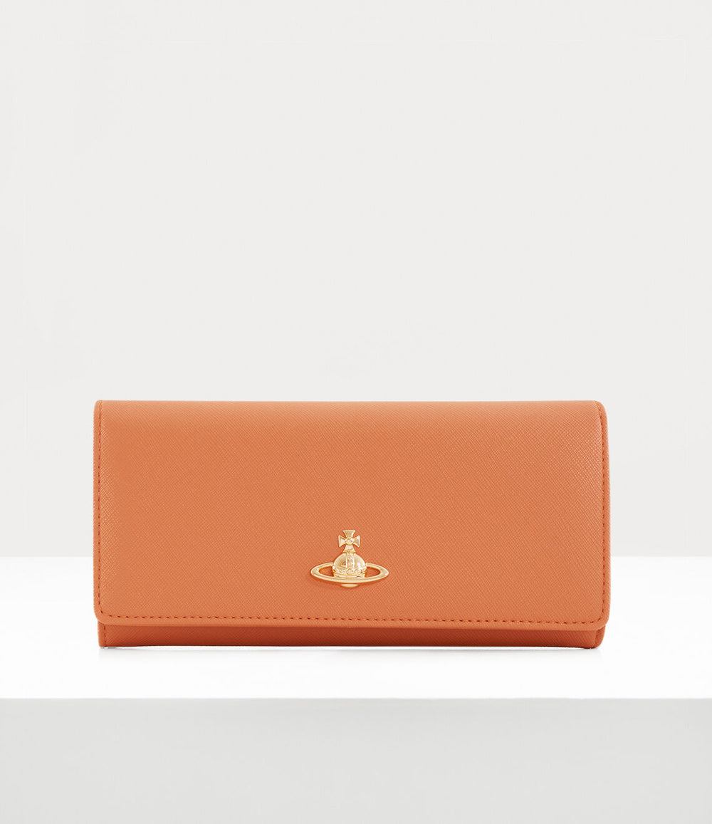 Vivienne Westwood Saffiano Biogreen Long Card Holder
