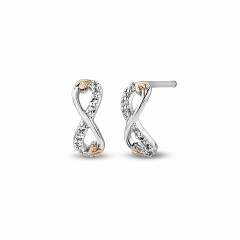 Clogau Tree of Life® Sterling Silver Infinity Stud Earrings with Topaz