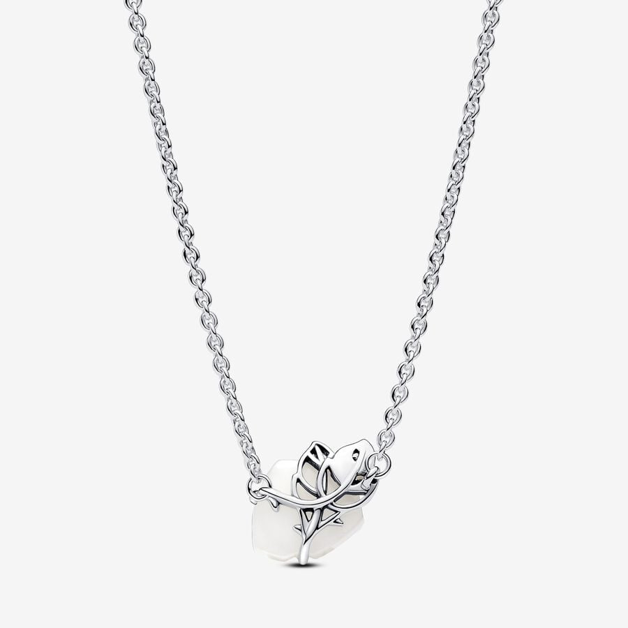 
                      
                        Pandora White Rose in Bloom Collier Necklace
                      
                    