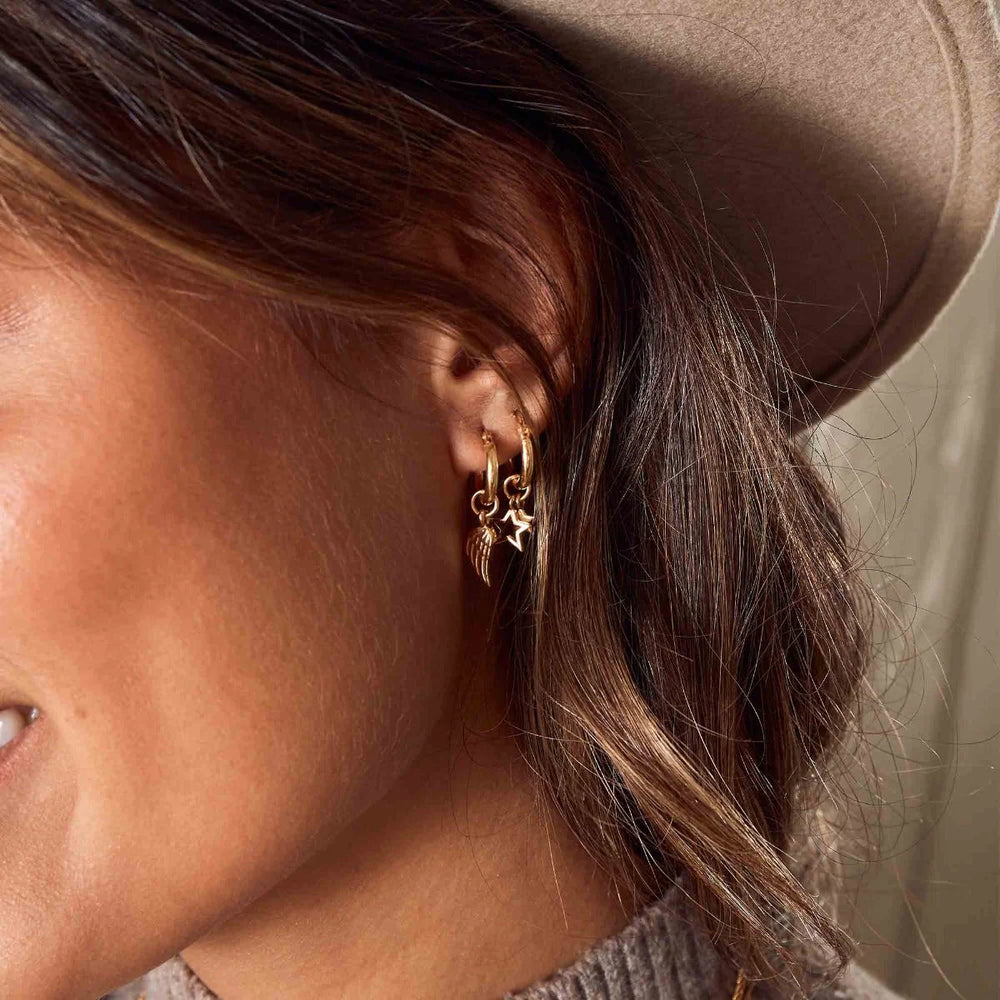 
                      
                        ChloBo Double Star Small Hoop Earrings
                      
                    