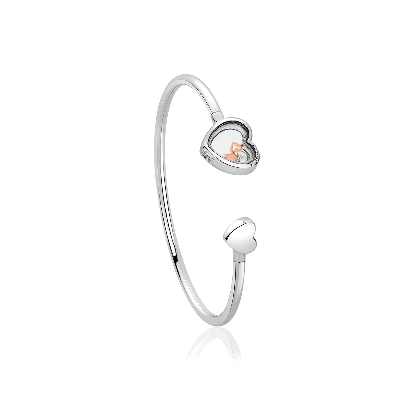 Clogau Cariad Heart Inner Charm Bangle