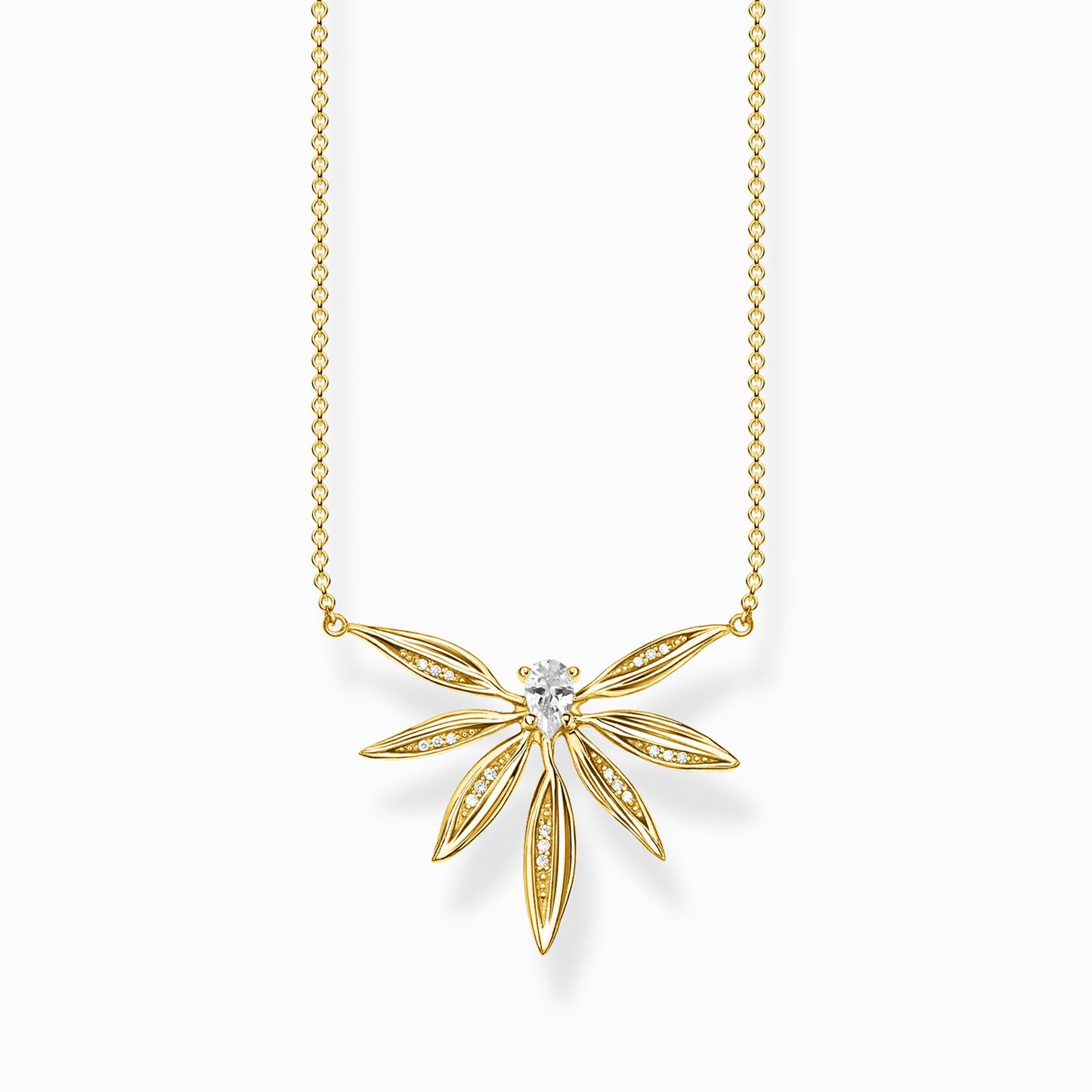 Thomas Sabo Gold-Plated Leaves Necklace