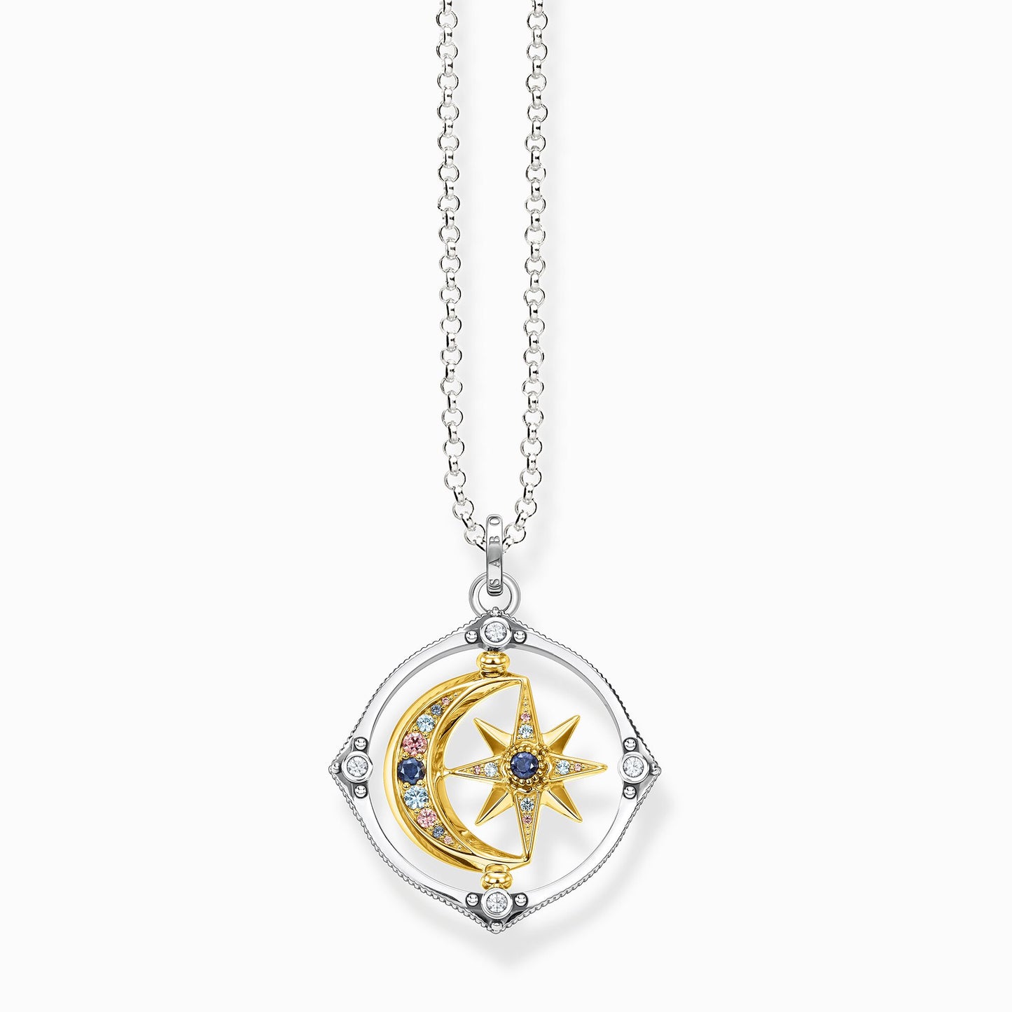 Thomas Sabo Necklace star and moon gold Large