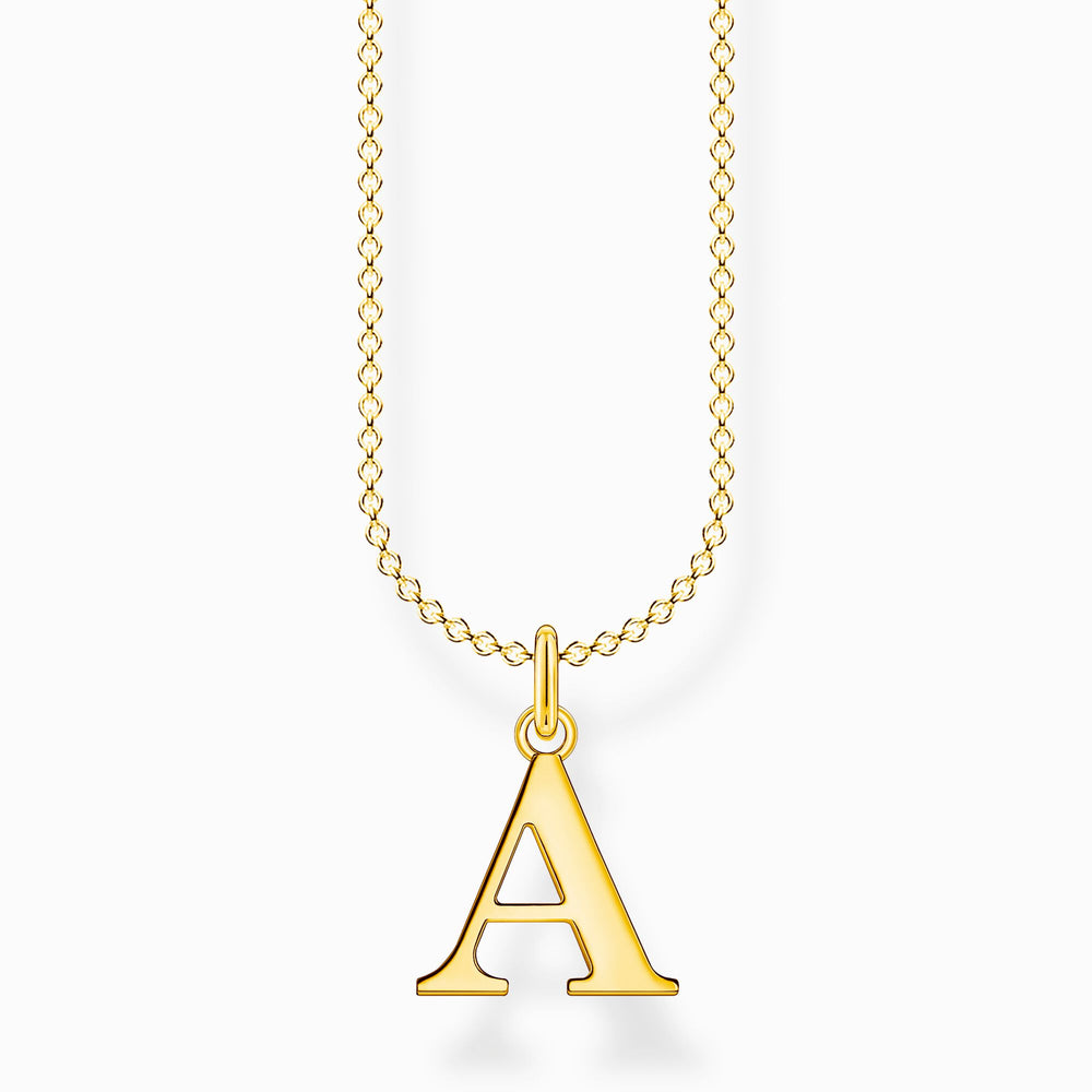 Thomas Sabo Gold Letter A Necklace