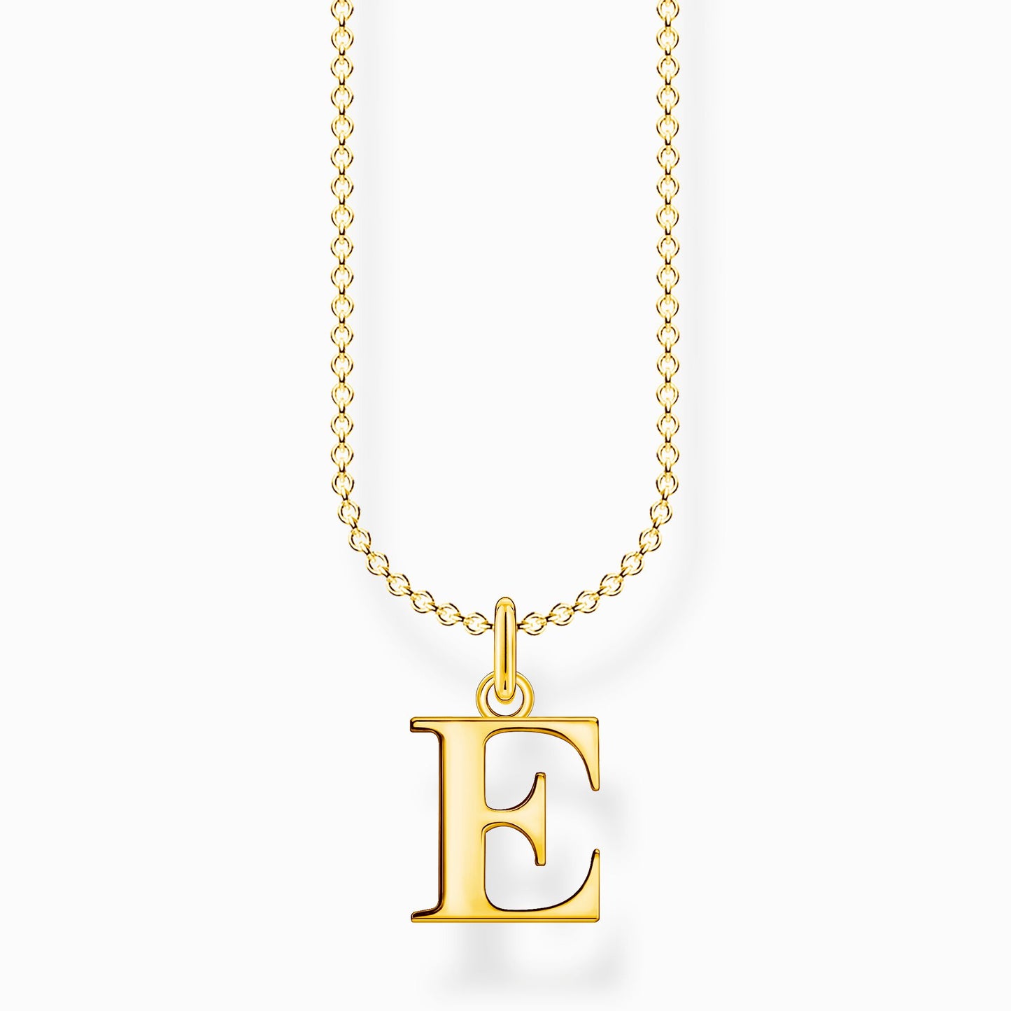 Thomas Sabo Gold Letter E Necklace