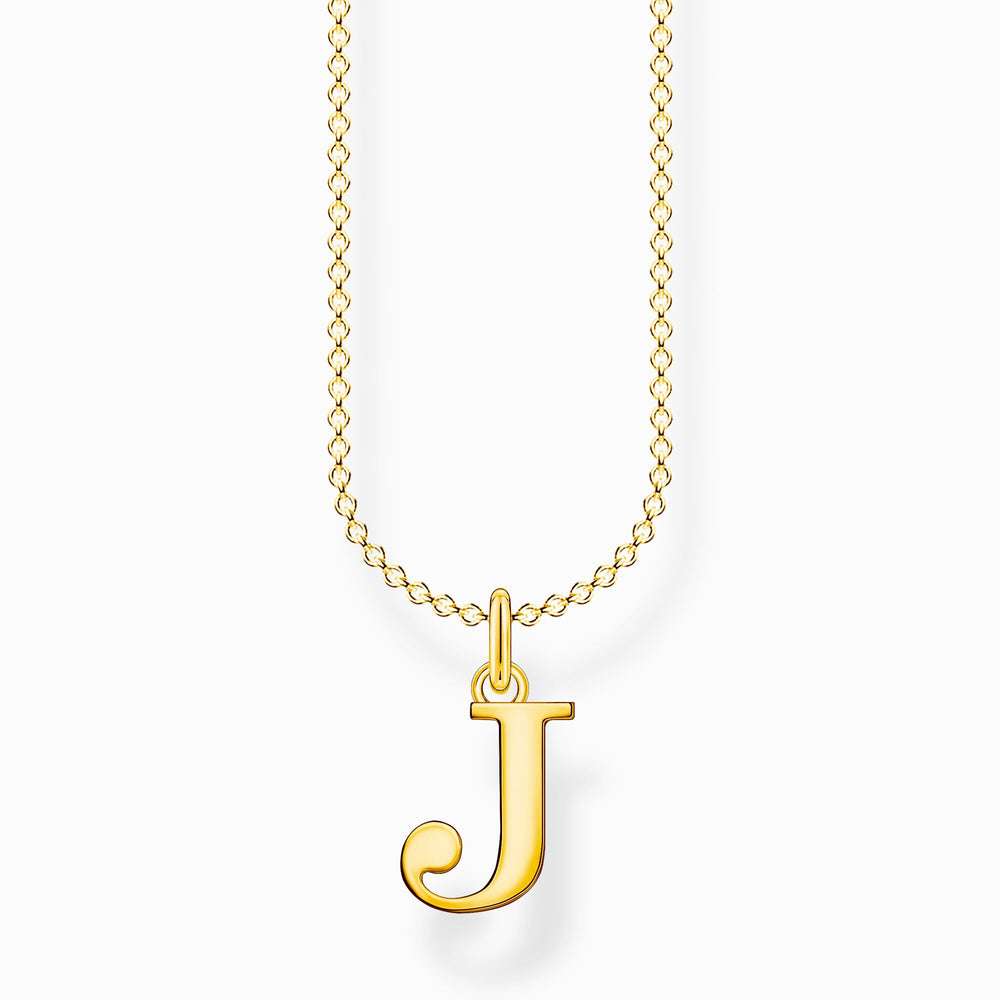 Thomas Sabo Gold Letter J Necklace