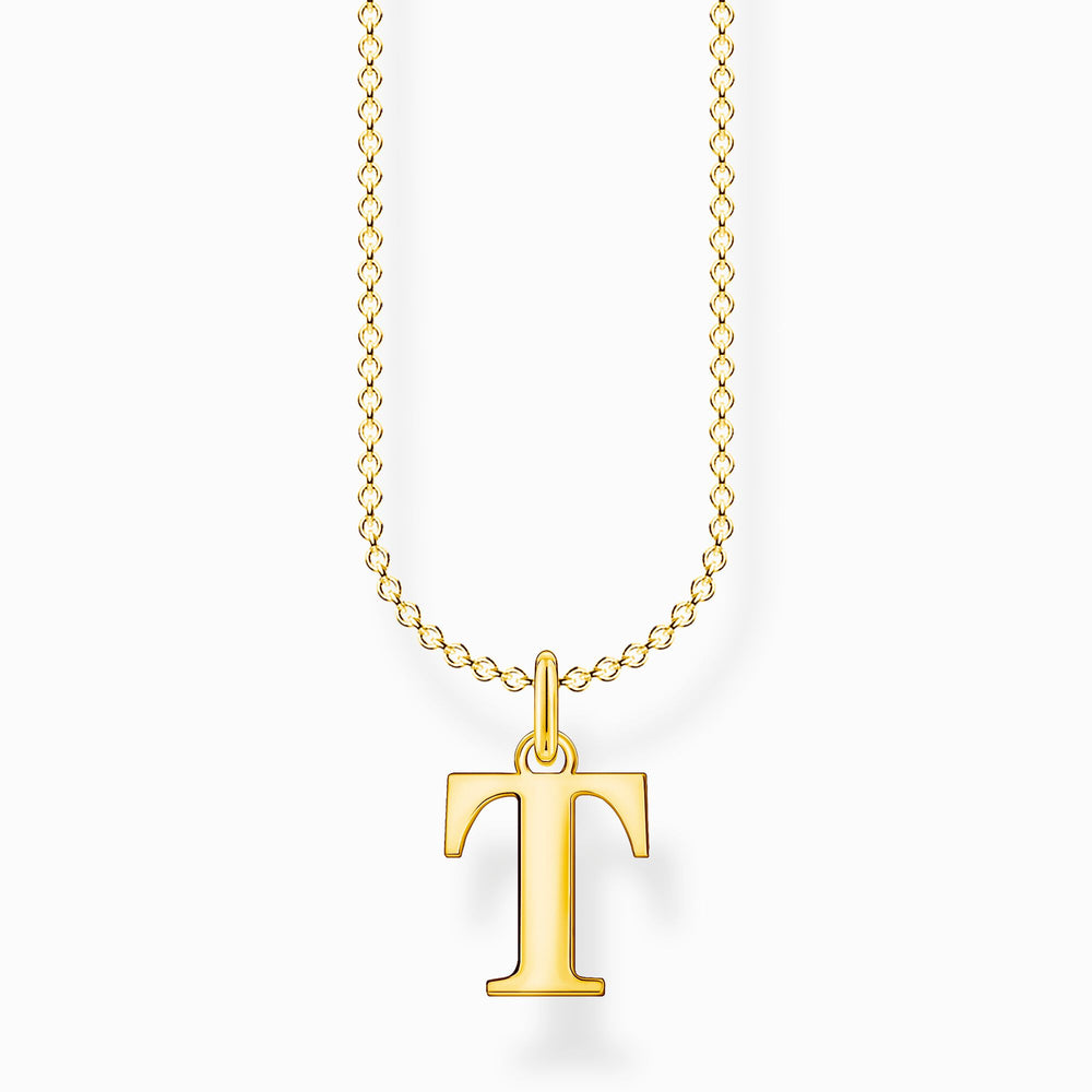 Thomas Sabo Gold Letter T Necklace