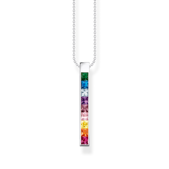 Load image into Gallery viewer, Thomas Sabo Necklace colourful stones silver

