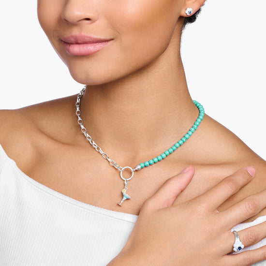 Thomas Sabo Charm Club Turquoise Beaded Necklace