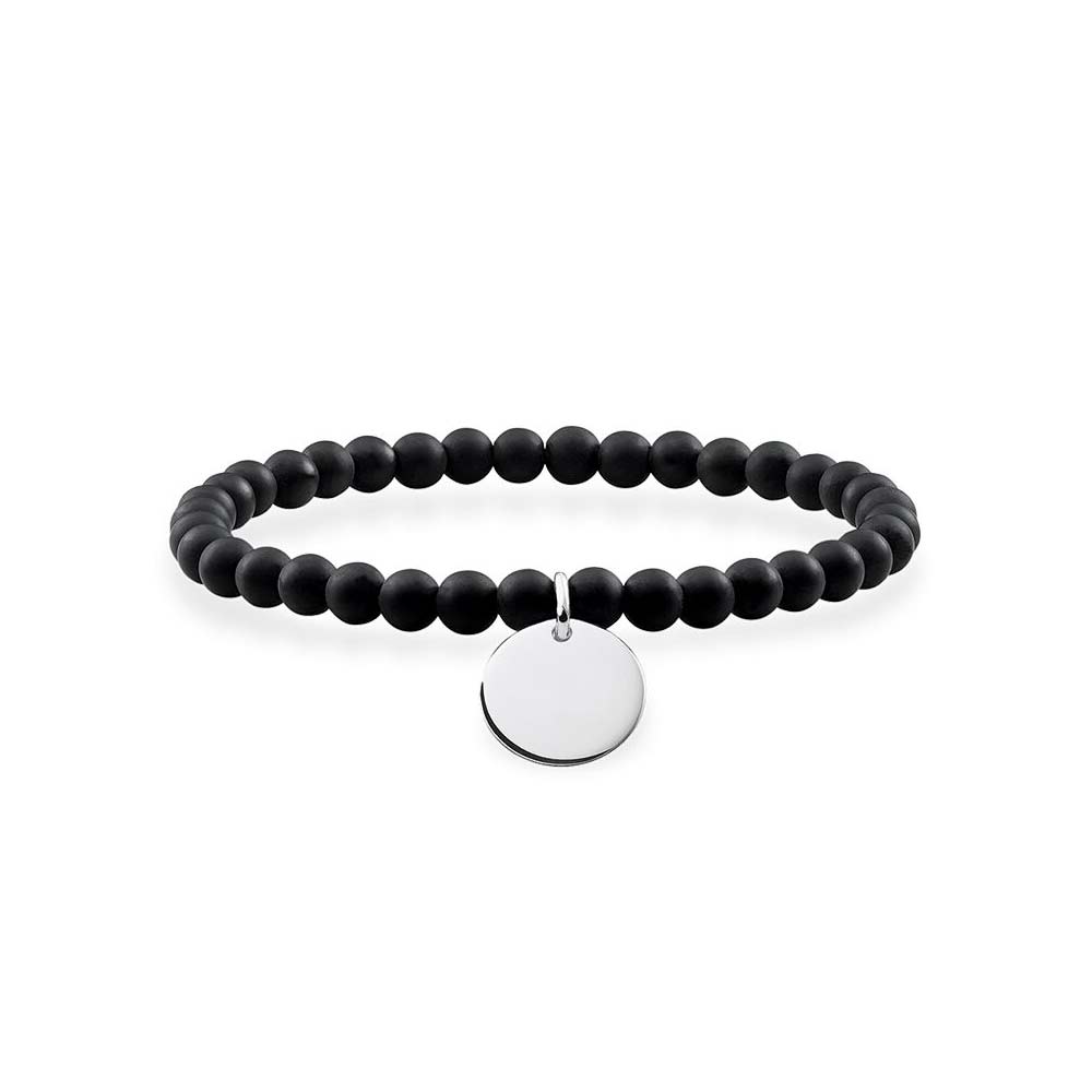 Thomas Sabo Black Coin Bracelet