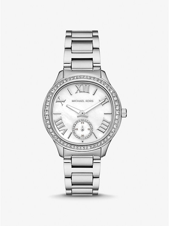 Michael Kors Sage Pavé Silver-Tone Ladies Watch