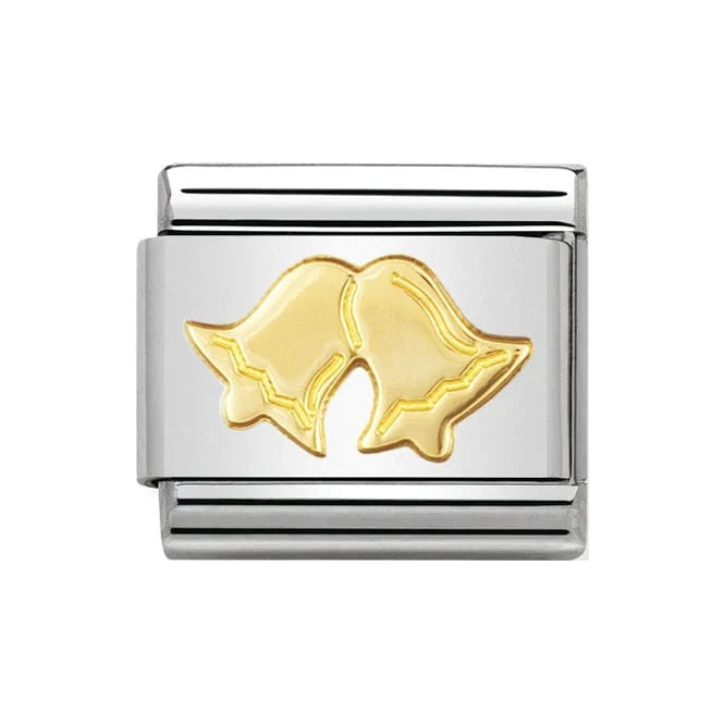 Nomination Classic Gold Bells Link Charm
