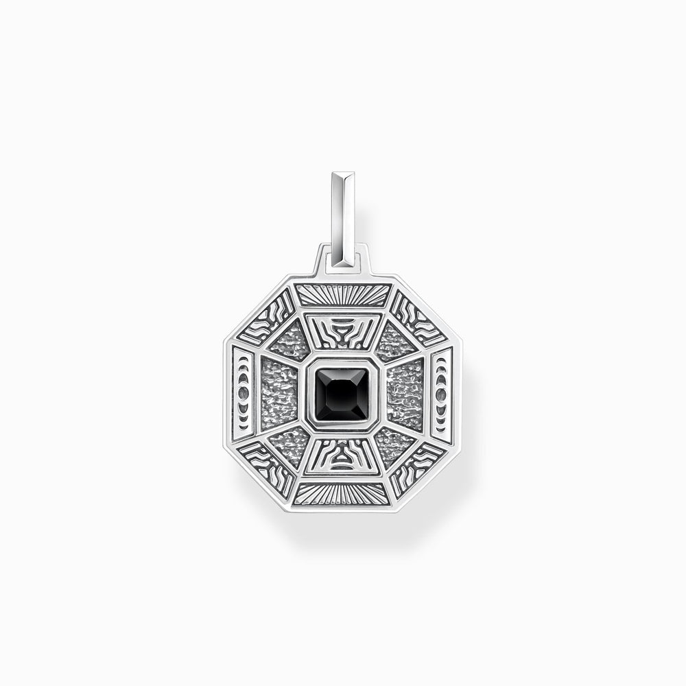 Thomas Sabo Lucky Charm Silver and Black Onyx Pendant