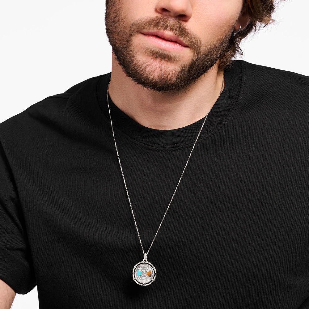 
                      
                        Thomas Sabo Lucky Charm With Tiger's Eye and Turquoise Silver Pendant
                      
                    