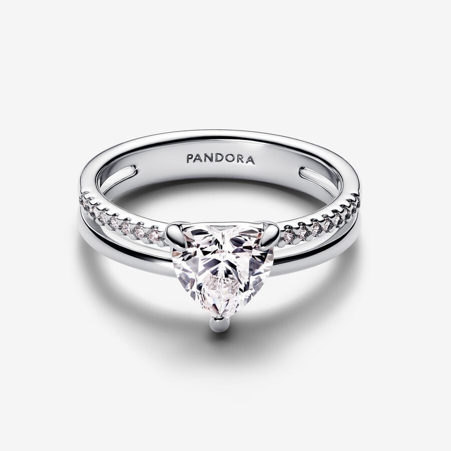 
                      
                        Pandora Double Band Heart Ring
                      
                    