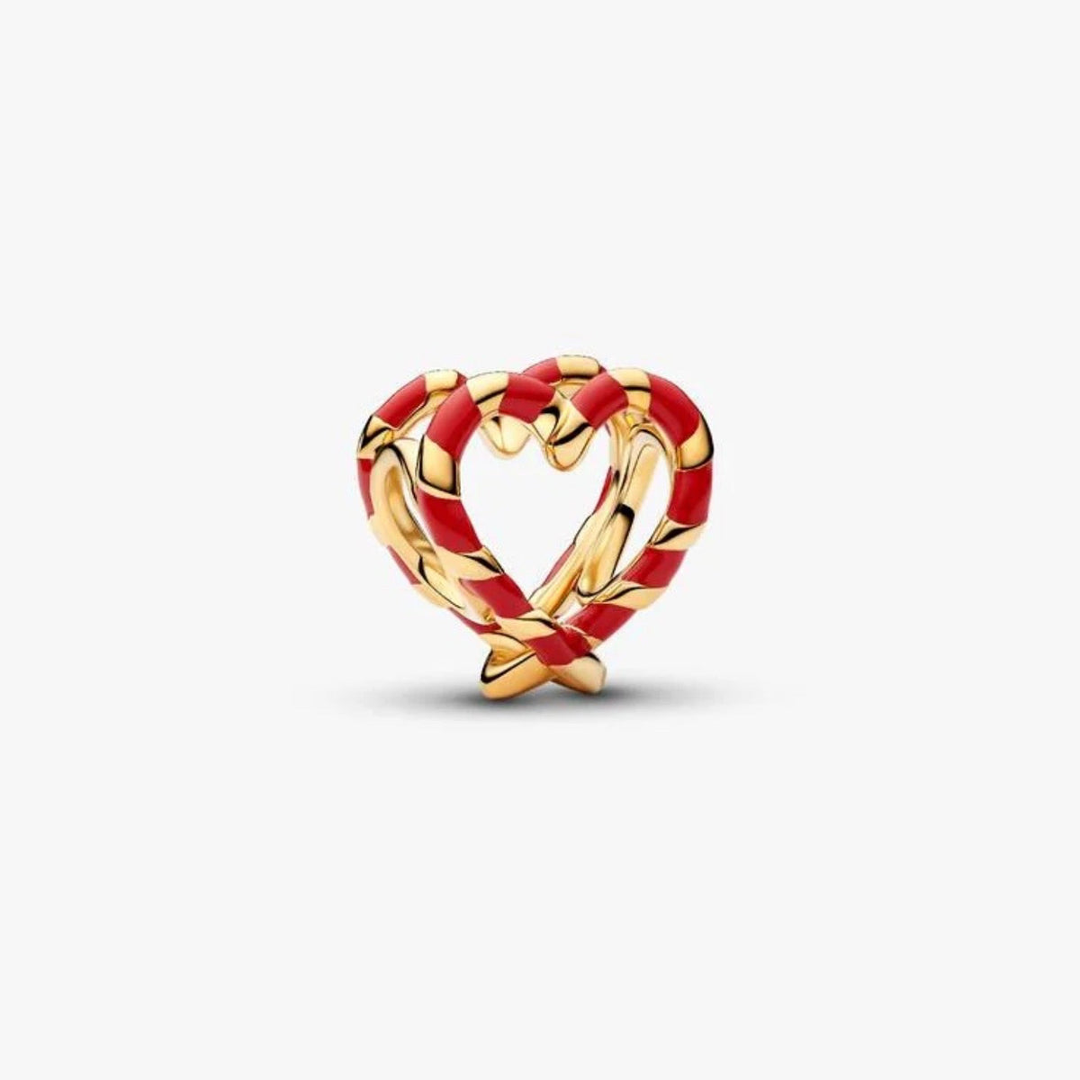 Pandora Candy Cane Openwork Heart Charm