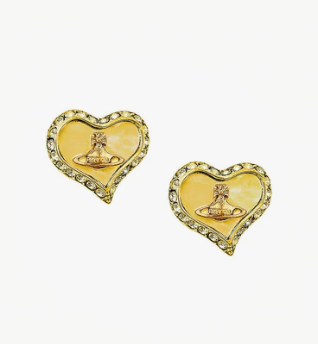 Vivienne Westwood Petra Earrings Yellow Gold and Citrine