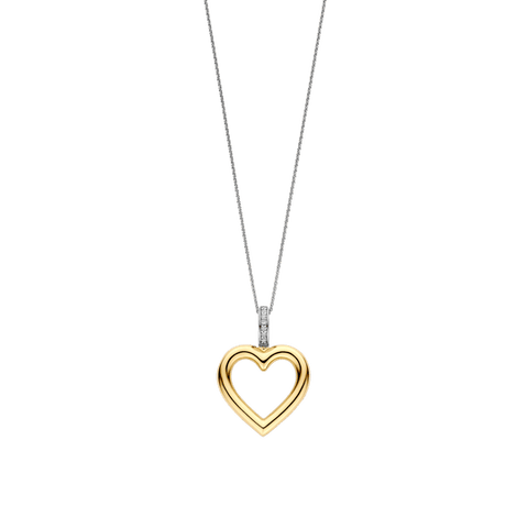 Ti Sento Gold Heart Necklace Pendant