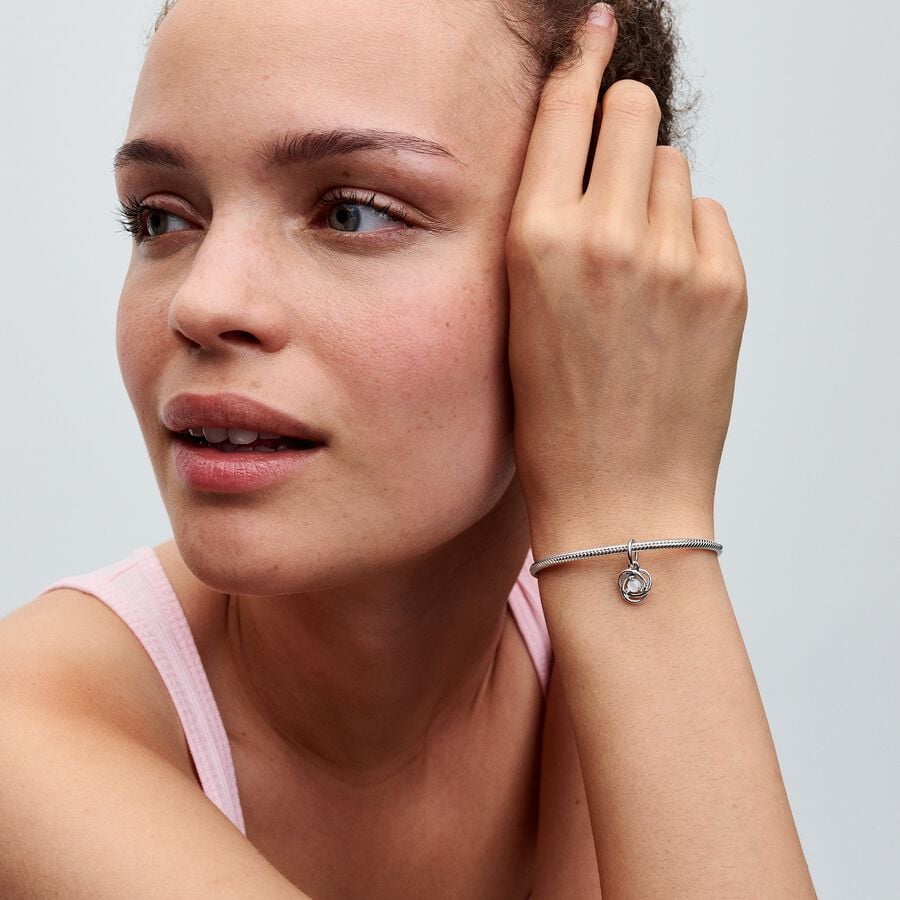 Pandora June Birthstone Eternity Circle Dangle Charm