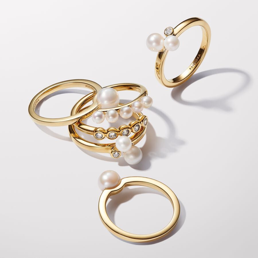 Pandora pearl ring shop