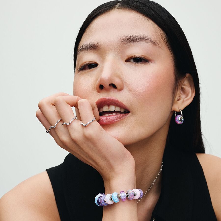 Pandora Opalescent Purple Charm