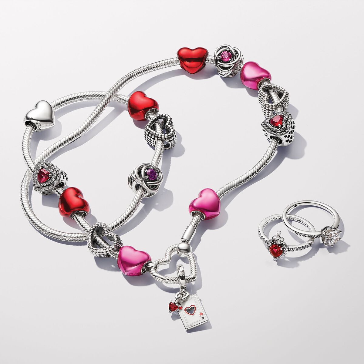 Pandora Heart Closure Snake Chain Necklace