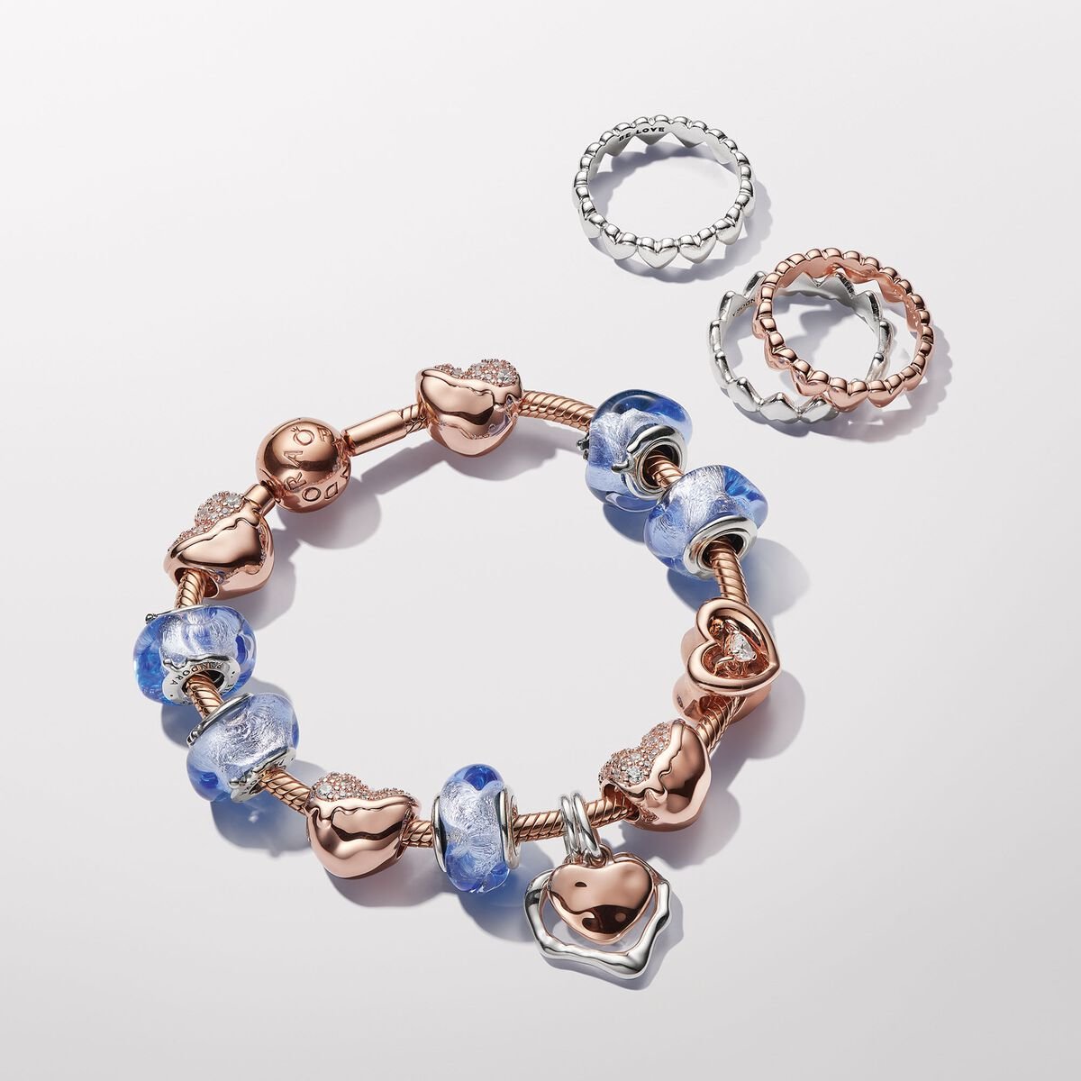 Pandora Row of Hearts Ring