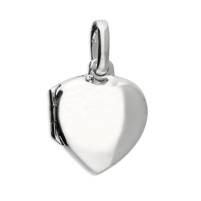 Coe & Co Sterling Silver Small Heart Locket & Chain