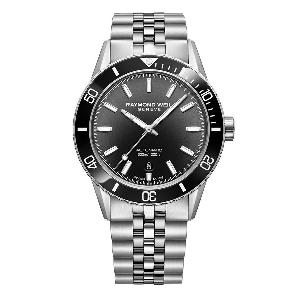 RAYMOND WEIL Freelancer Stainless Steel Black Automatic Men’s Watch