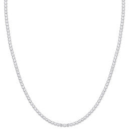 Coe and Co Sterling Silver Silver 2.4mm 17" Tennis Cz Chain