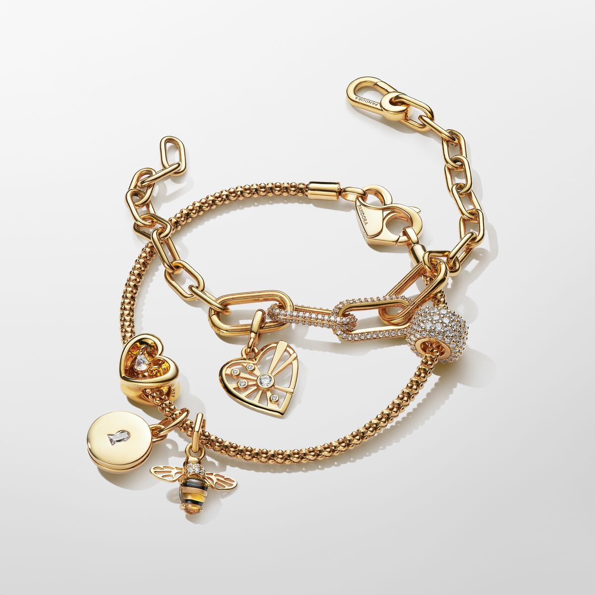 Pandora ME Heart & Rays Medallion Charm