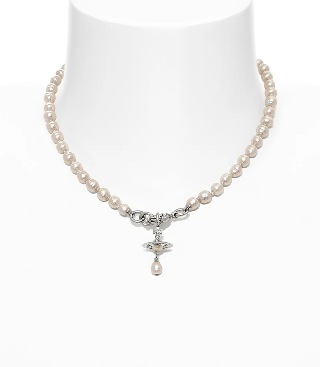 Vivienne Westwood Aleksa Pearl Drop Necklace