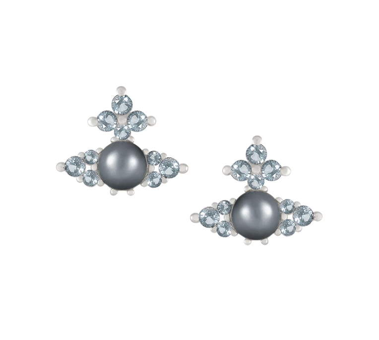 Vivienne Westwood Feodora Earrings Light Blue