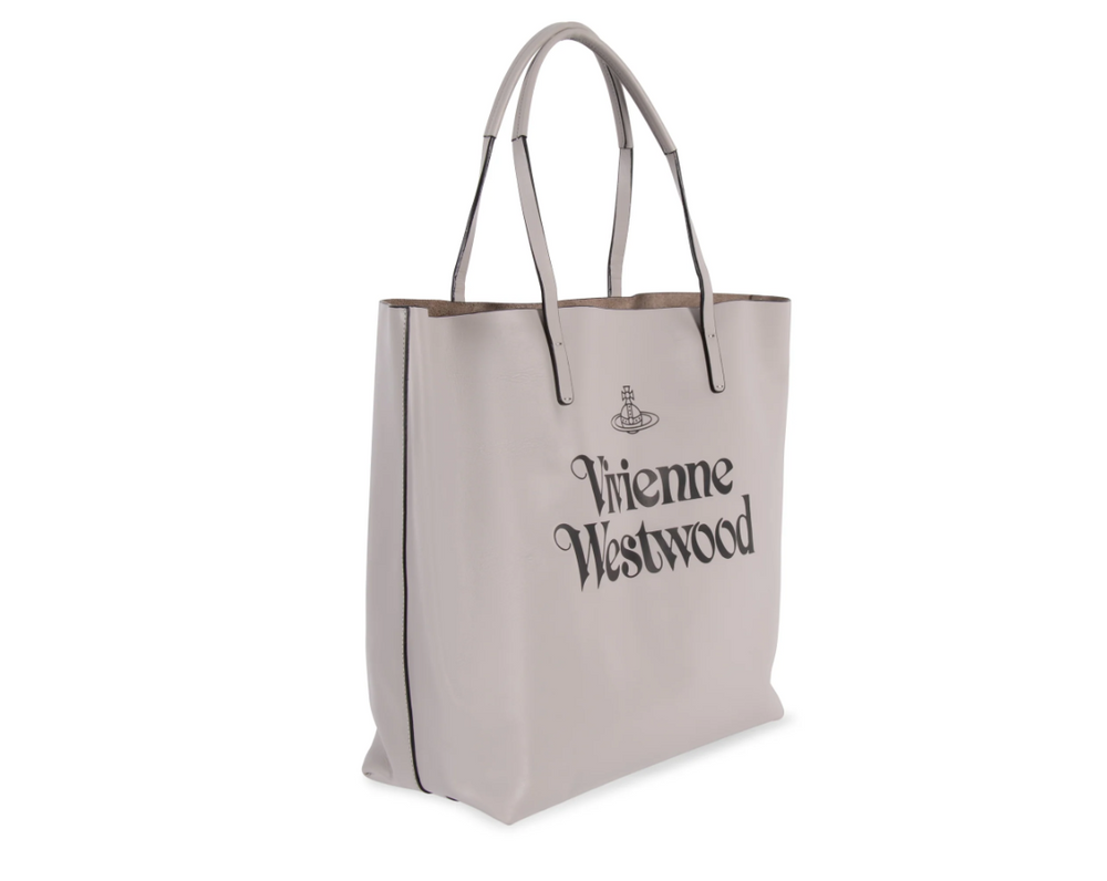 
                      
                        Vivienne Westwood Grey/Black Studio Leather Shopper Bag
                      
                    