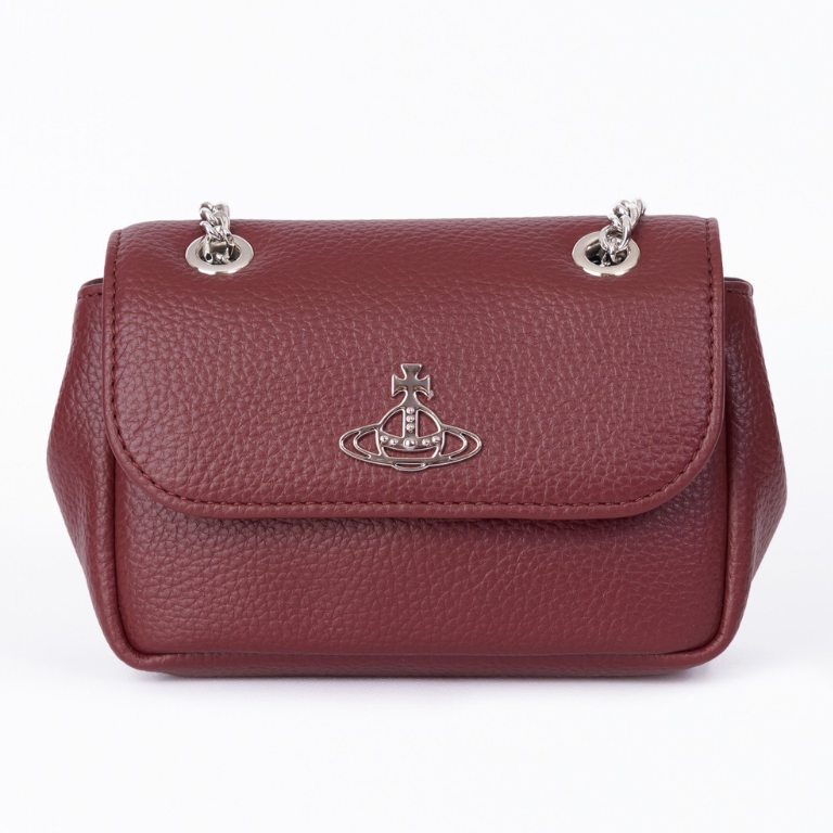 Vivienne Westwood Small Purse with Chain Burgundy