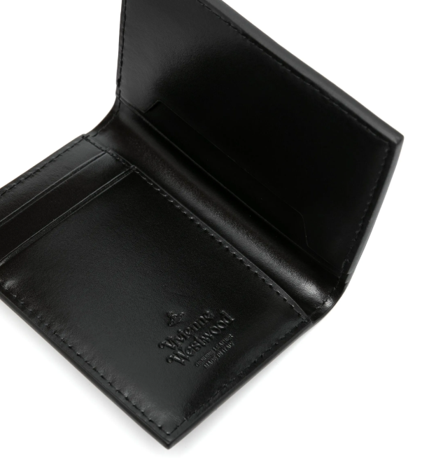 
                      
                        Vivienne Westwood Small Vertical Wallet Black Silky Leather
                      
                    