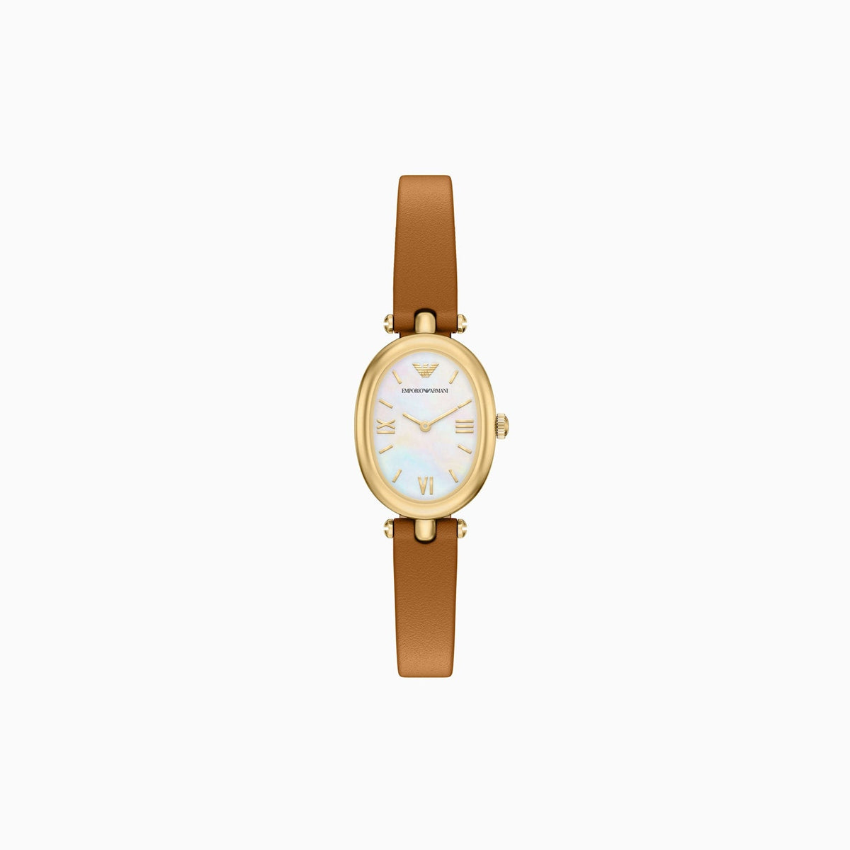 Emporio Armani Sinfonia Quartz Watch Tan Leather