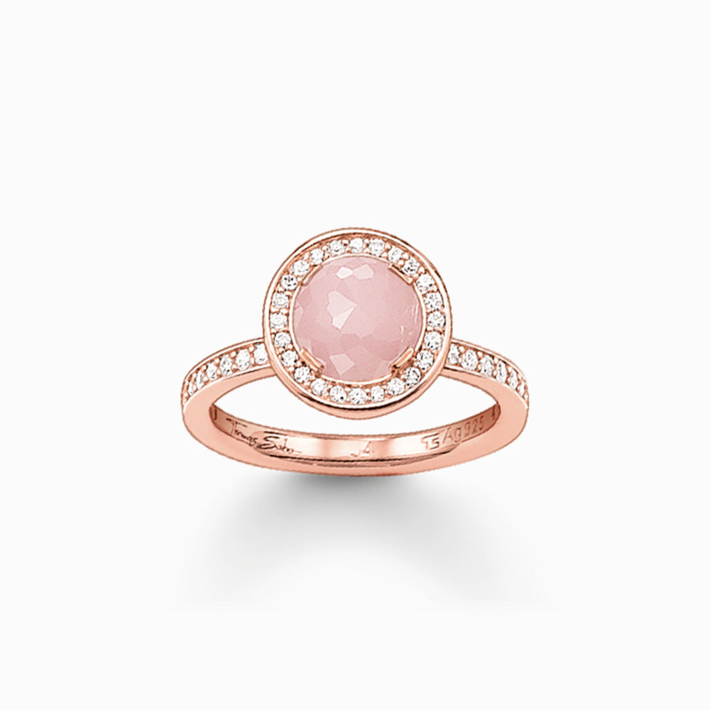 Thomas Sabo Solitaire Pink Light of Luna Pink Ring