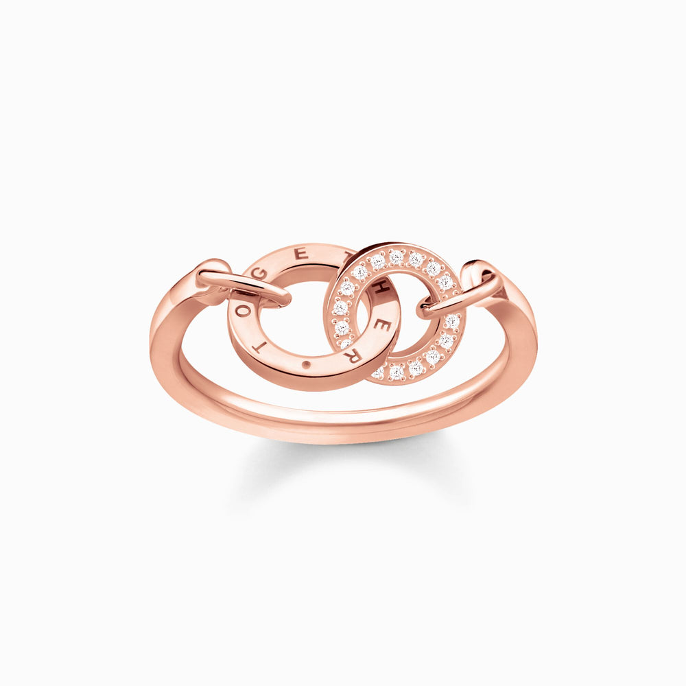 Thomas Sabo Rose Gold Plated Together Ring