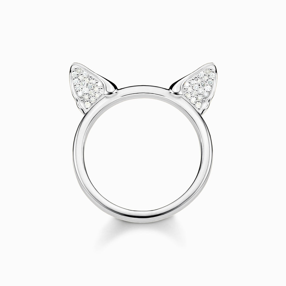 Thomas Sabo Silver Cat Ears Ring