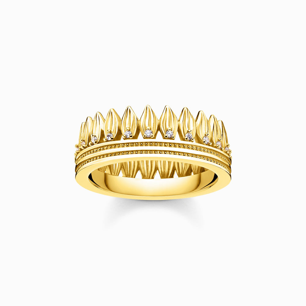 Thomas Sabo Gold Crown Leaves Ring