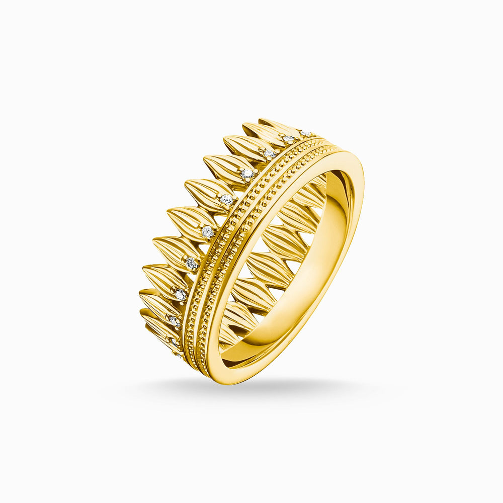 
                      
                        Thomas Sabo Gold Crown Leaves Ring
                      
                    