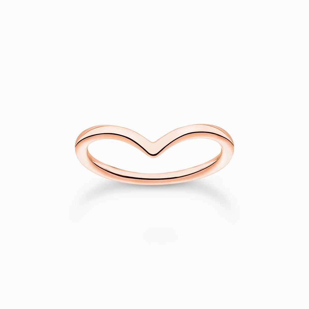 Thomas Sabo  Rose Gold V-shape Ring