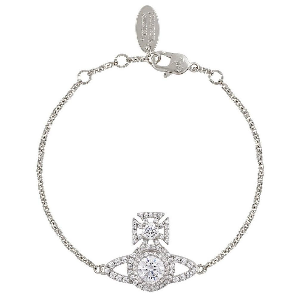 Vivienne Westwood Norabelle Silver Tone Crystal Bracelet