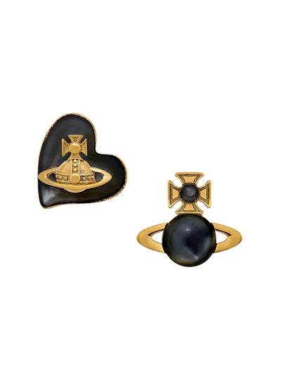 Vivienne Westwood Thomasina Gold Tone Stud Earrings